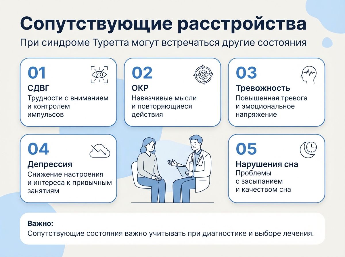 Лечение синдрома Туретта в Большом Утрише инфографика